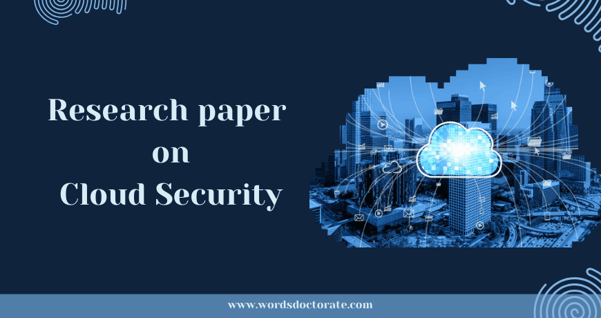 Research Paper On Cloud Security